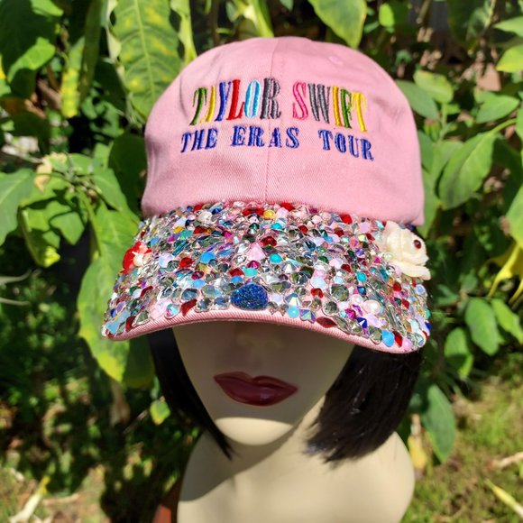 Pink Swarovski Crystal Taylor Swift Bling Hat main image 5